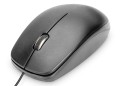 Mysz przewodowa DIGITUS optyczna 1200 DPI 3 przyciski czarna kabel 1.5m - 1302445