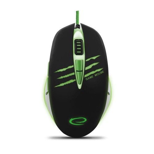 Mysz przewodowa Esperanza MX301 Rez optyczna Gaming 7D USB czarno-zielona - 984690