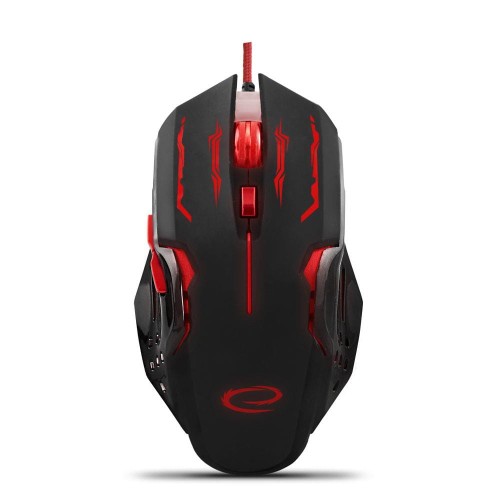 Mysz przewodowa Esperanza MX403 Apache optyczna Gaming 6D USB czerwono-czarna - 698825