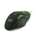 Mysz przewodowa Esperanza MX403 Apache optyczna Gaming 6D USB zielono-czarna - 1403872