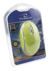 Mysz bezprzewodowa Titanum 3D Condor optyczna 2.4 GHz zielona