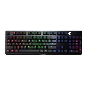Klawiatura przewodowa Gigabyte AORUS K9 Optical Gaming USB 2.0 Blue USI czarna