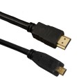 Kabel Esperanza EB204 (Micro HDMI - HDMI ; 2m; kolor czarny) - 1402516