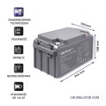 Akumulator AGM Qoltec | 12V | 65Ah | max.19.5A - 1135631