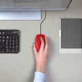 Mysz przewodowa Logitech M110 Silent optyczna czerwona - 1128083