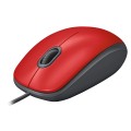 Mysz przewodowa Logitech M110 Silent optyczna czerwona - 1128081