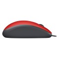 Mysz przewodowa Logitech M110 Silent optyczna czerwona - 1128082
