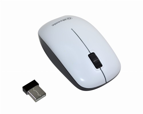 Mysz bezprzewodowa Msonic MX707W optyczna 3 przyciski 1000dpi biało-czarna - 953940