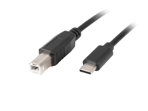 LANBERG KABEL USB-C -> USB-B M/M 2.0 3M FERRYT CZARNY CA-USBA-14CC-0030-BK - 1402954