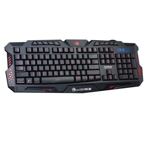Klawiatura przewodowa Marvo K636 Gaming Membranowa - 985115