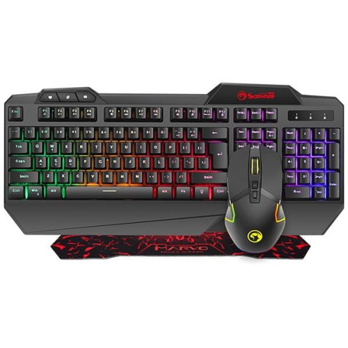 Zestaw przewodowy klawiatura + mysz + podkładka Marvo CM306 Gaming - 985121