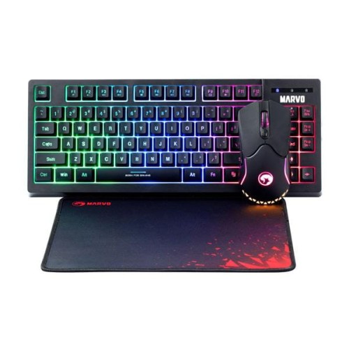 Zestaw przewodowy klawiatura + mysz + podkładka Marvo CM310 EN TKL 80%,  Gaming - 985122