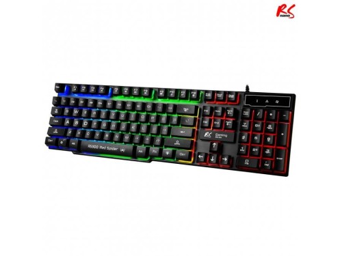 Klawiatura przewodowa NanoRS RS300 Gaming, RedSpider 3 kolory podświetlenia hybrydowa - 985157
