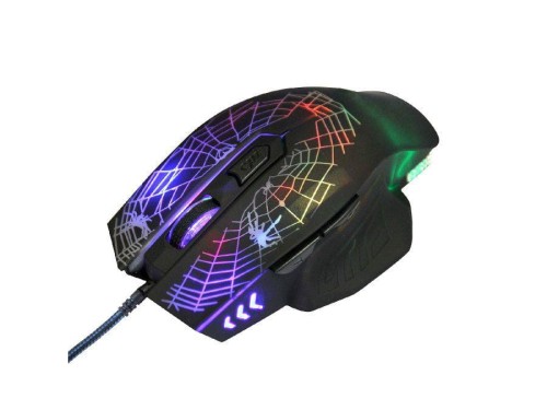 Mysz przewodowa NanoRS RS950 Spider max 2400dpi 6 przycisków, USB 2.0, kabel 1,5m - 1405130