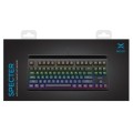 Klawiatura przewodowa NOXO Specter Gaming, mechaniczna, TKL, BLUE SWITCH, podświetlenie Rainbow - 1405147