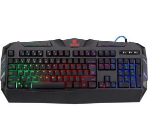 Klawiatura przewodowa Defender WEREWOLF GK-120DL podświetlana gaming+gra War Thunder