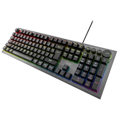 Klawiatura przewodowa NOXO Conqueror Gaming, mechaniczna, BLUE SWITCH, podświetlenie Rainbow - 1405163
