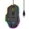 Mysz przewodowa NOXO Vex Gaming, Sunplus 199, 800-7000 DPI, z podświetleniem RGB i pamięcią - 1405236