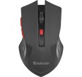 Mysz bezprzewodowa Defender ACCURA MM-275 optyczna 1600dpi 6P czarno-czerwona - 1067131