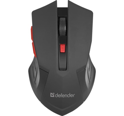 Mysz bezprzewodowa Defender ACCURA MM-275 optyczna 1600dpi 6P czarno-czerwona - 1067131