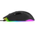 Mysz przewodowa NOXO Vex Gaming, Sunplus 199, 800-7000 DPI, z podświetleniem RGB i pamięcią - 1405237