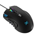 Mysz przewodowa NOXO Nightmare Gaming, Pixart 3325, 400-5000 DPI, z regulowaną wagą, podświetleniem RGB i pamięcią - 1405242