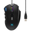 Mysz przewodowa NOXO Nightmare Gaming, Pixart 3325, 400-5000 DPI, z regulowaną wagą, podświetleniem RGB i pamięcią - 1405245