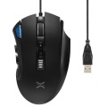 Mysz przewodowa NOXO Nightmare Gaming, Pixart 3325, 400-5000 DPI, z regulowaną wagą, podświetleniem RGB i pamięcią - 1405250