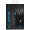 Mysz przewodowa NOXO Nightmare Gaming, Pixart 3325, 400-5000 DPI, z regulowaną wagą, podświetleniem RGB i pamięcią - 1405252