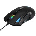 Mysz przewodowa NOXO Nightmare Gaming, Pixart 3325, 400-5000 DPI, z regulowaną wagą, podświetleniem RGB i pamięcią - 985181