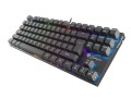 Klawiatura przewodowa Genesis Thor 300 TKL Gaming podświetlenie RGB Outemu Red czarna - 1405362