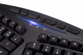 Klawiatura przewodowa Perixx PERIBOARD 312 Backlit, Podświetlana, Ergonomic, 2x hub USB, czarna - 1405839