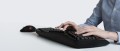 Klawiatura przewodowa Perixx PERIBOARD 312 Backlit, Podświetlana, Ergonomic, 2x hub USB, czarna - 1405842