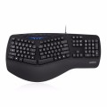 Klawiatura przewodowa Perixx PERIBOARD 312 Backlit, Podświetlana, Ergonomic, 2x hub USB, czarna - 985232