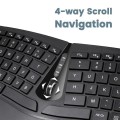 Zestaw bezprzewodowy klawiatura+mysz pionowa Perixx PERIDUO-606 C Ergonomic czarny silent - 1405873