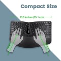 Zestaw bezprzewodowy klawiatura+mysz pionowa Perixx PERIDUO-606 C Ergonomic czarny silent - 1405871