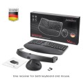 Zestaw bezprzewodowy klawiatura+mysz pionowa Perixx PERIDUO-606 C Ergonomic czarny silent - 1405870