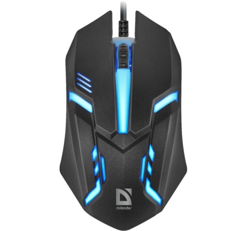 Mysz przewodowa Defender CYBER MB-560L 1200dpi 3P czarna - 953886