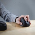 Mysz bezprzewodowa Perixx PERIMICE 719L optyczna wertykalna pionowa bezklikowa czarna silent dla leworęcznych - 1405974