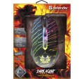 Mysz przewodowa Defender Dark Agent GM-590L 12800dpi 6P + podkładka Gaming + GRA - 1029798