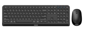 Zestaw bezprzewodowy klawiatura i mysz PHILIPS SPT6407B/00 czarny