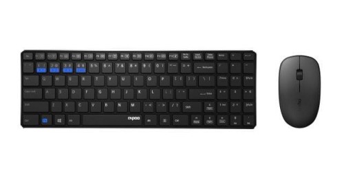 Zestaw bezprzewodowy klawiatura + mysz Rapoo 2,4G 9300 UI, czarny - 985280
