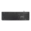 Klawiatura przewodowa Rebeltec SOLIDERO USB czarna - 1207617