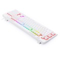 Klawiatura przewodowa Redragon K512W-RGB Shiva White Gaming Biała - 1406240