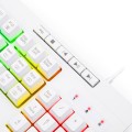 Klawiatura przewodowa Redragon K512W-RGB Shiva White Gaming Biała - 1406241
