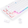 Klawiatura przewodowa Redragon K512W-RGB Shiva White Gaming Biała - 1406242