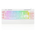 Klawiatura przewodowa Redragon K512W-RGB Shiva White Gaming Biała - 985330