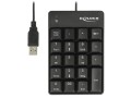 Klawiatura numeryczna Delock USB 19 klawiszy czarna - 1403820