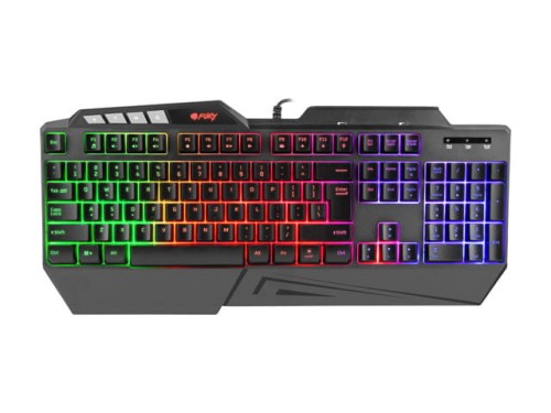 Klawiatura przewodowa Fury Skyraider Gaming podświetlana czarna - 1029134