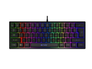 Klawiatura przewodowa Fury Tiger Gaming podświetlana czarna